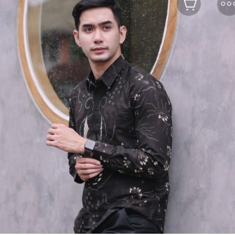 Harga Murah.. kemeja batik SLIMFIT pria dewasa lengan panjang mewah/ kemeja batik premium/ kemeja ba