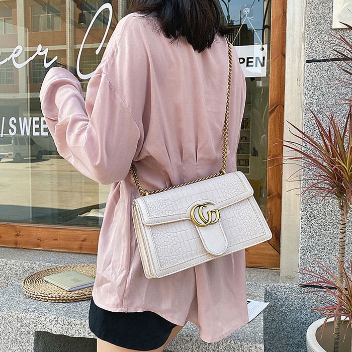 COD✓ SLING BAG GG CROCO 084500