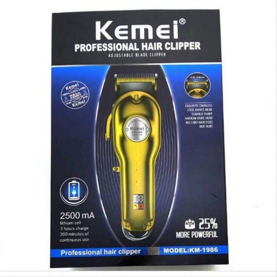 Kemei Mesin Cukur KM-1986 Alat Cukur Rambut Cas Hair Clipper