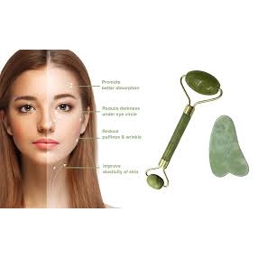 GUA SHA &amp; JADE ROLLER ALAT PIJAT ( SATUAN )