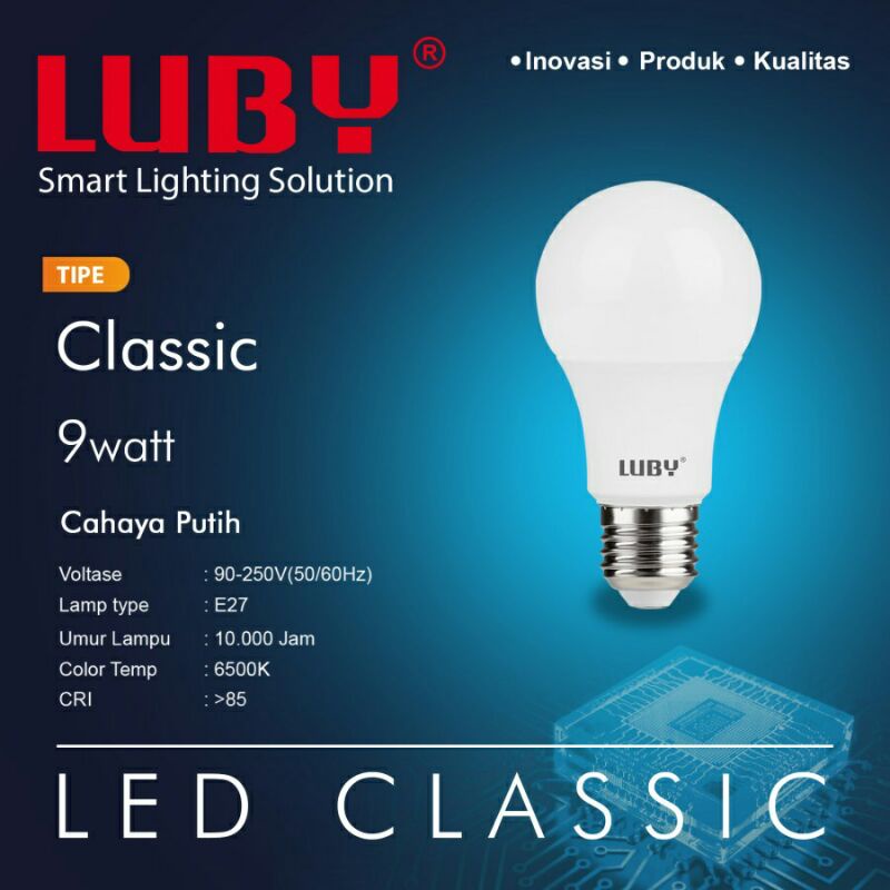 Lampu Luby Classic 9 Watt