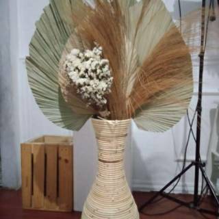 Termurah VAS POT BUNGA GUCI ROTAN ALAMI KLASIK REAL PICT Termurah VAS POT BUNGA GUCI ROTAN ALAMI KLASIK REAL PICT