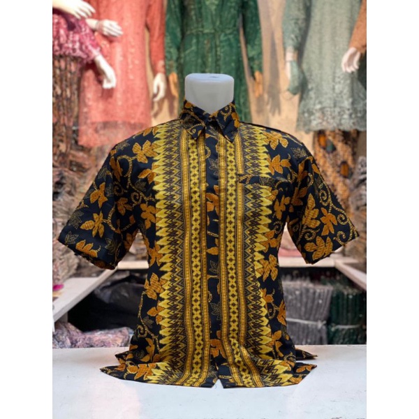 COD//KEMEJA BATIK//KEMEJA BATIK LENGAN PENDEK//KEMEJA BATIK COUPLE GOLD//TERLARIS