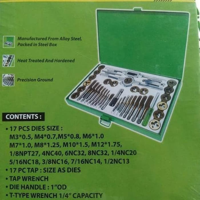 Tap and Dies set 40 pcs Tekiro