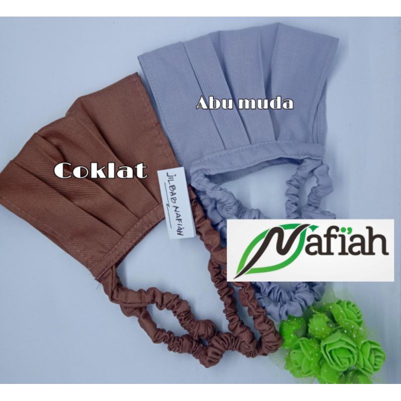 MASKER HIJAB MASKER TALI KARET MASKER TALI KERUT MASKER TALI KATUN TOYOBO