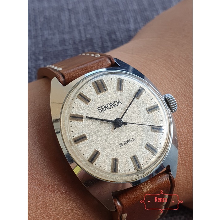 Jam Seconda Manual 19 Jewels Rusia Vintage
