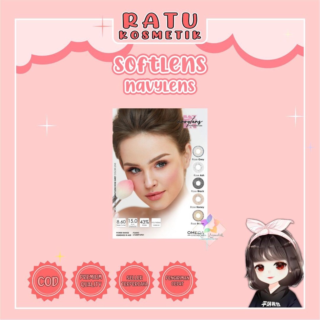 ❤ RATU ❤ Softlens Navy Lens by Omega Dia 15mm | Softlen Navylens Normal