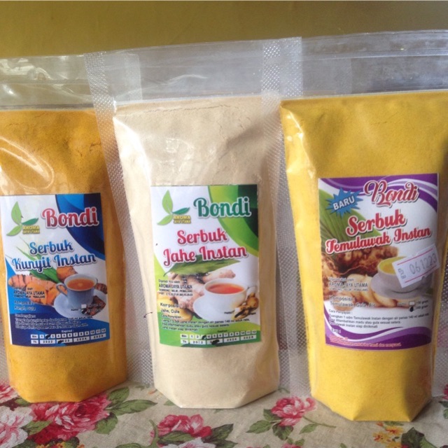 

BONDI serbuk Jahe, Kunyit & Temulawak Instant 200gr