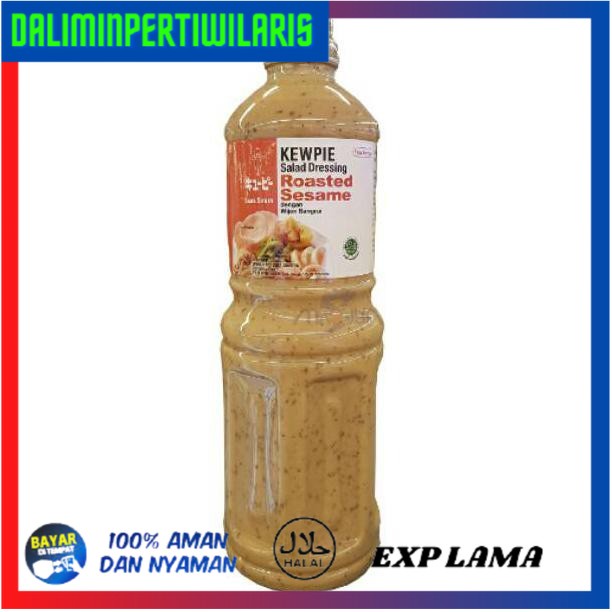 

( BISA COD ) KEWPIE Salad Dressing Roasted Sesame Wijen Sangrai 1L HALAL - C550M DISKON [Kode 1|Kode