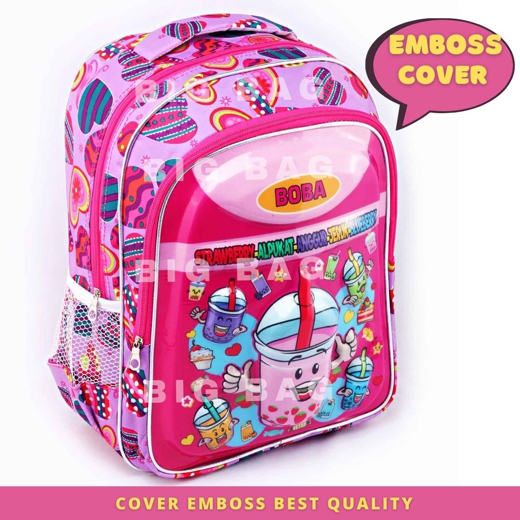 PTS - Ransel Sekolah Anak RANSEL TIMBUL EMBOSS  - RANSEL BOBA RANSEL - RANSEL EMBOSS  - RANSEL BOBBA DONAT - BOBA CAT - TAS BOBA ANAK SEKOLAH - Tas Sekolah Anak - Tas Anak Sekolah Tas Anak SD Tas Anak TK Promo Diskon Termurah Terlaris Terbaru Best Seller