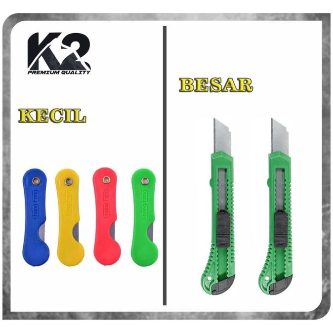 

Cutter Lipat Mini / Besar Pisau Lipat Mini Serbaguna Murah