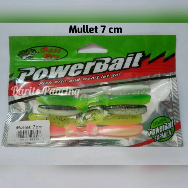 Soft Lure Power Bait Mullet 7 cm Umpan Pancing Soft Bait Fishing Lure