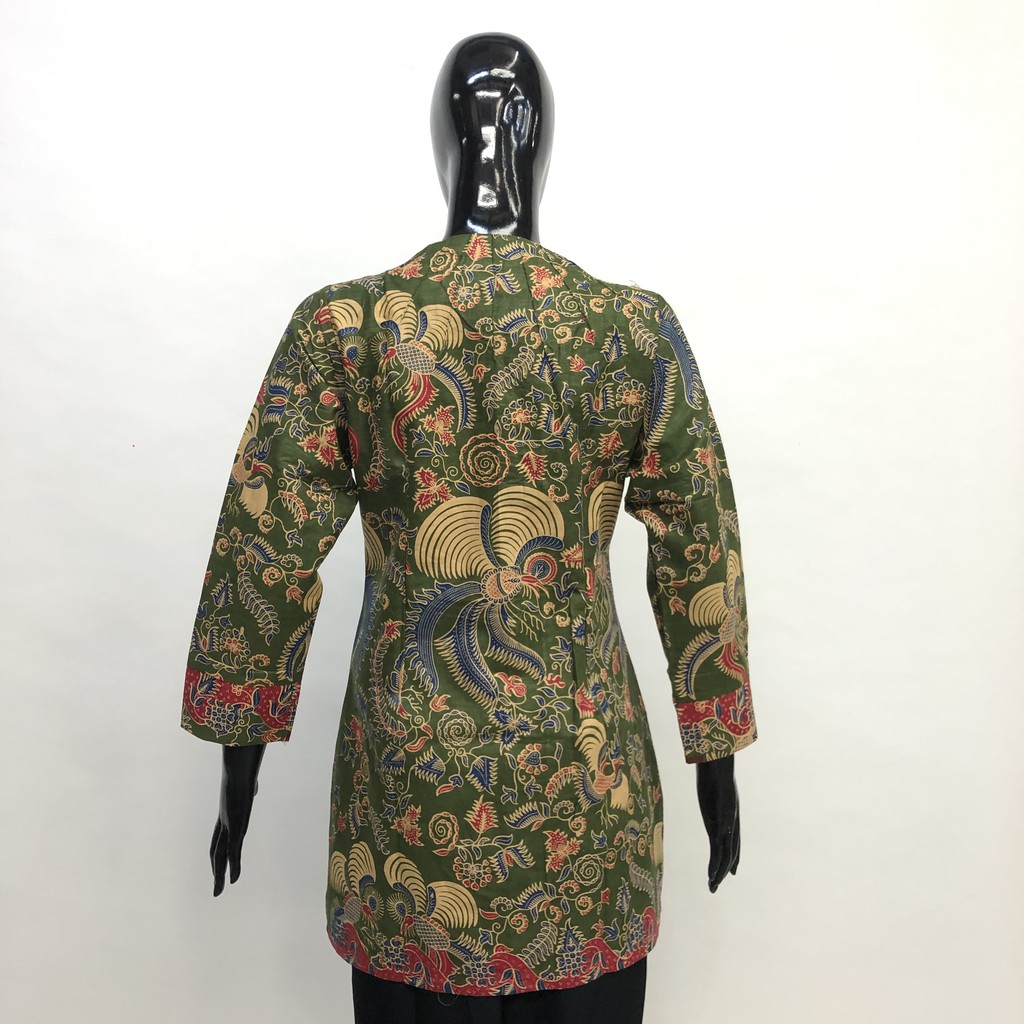 Exclusive Blouse Batik Kantor Full Furing Trikot Atasan Batik Usman Seragam Batik Grosir Murah