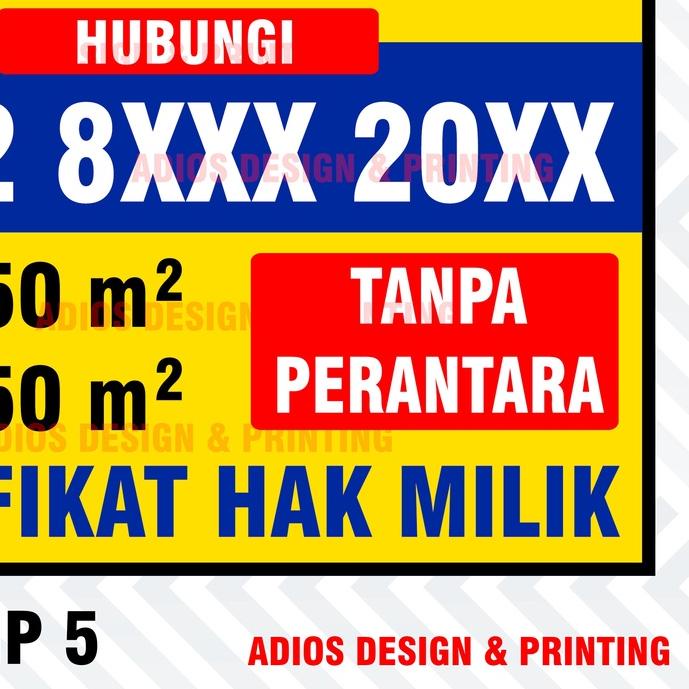 ♚ Spanduk untuk Rumah / Disewakan / Dikontrakan / Dijual Tanah ❆