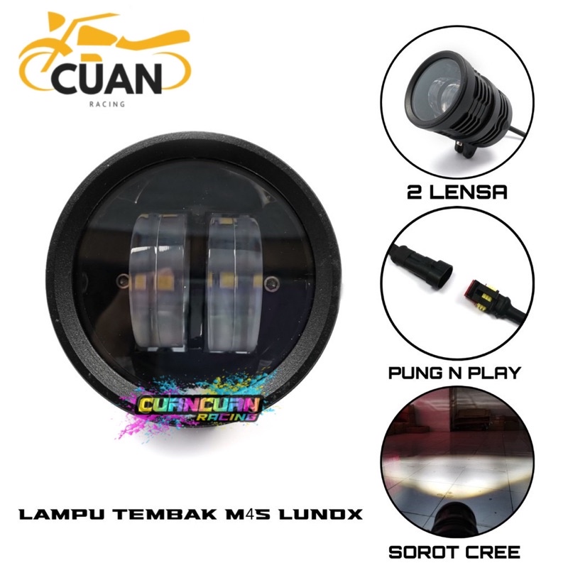 Lampu Tembak LED M4S Lunox 11 Wide Cut Off