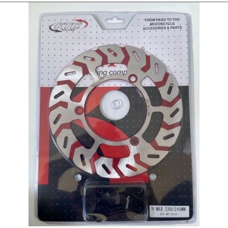 DISC BRAKE / PIRINGAN CAKRAM YAMAHA NMAX KTC RACING DEPAN BELAKANG SET PLUS BREKET