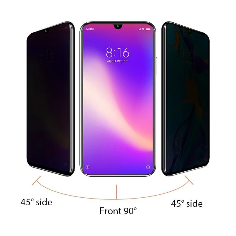 2IN1 - Tempered Glass Spy Privacy Realme C11.C12 TG Anti Gores Full Layar Kamera Screen Protector