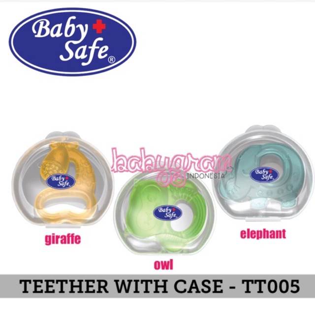 Babysafe Baby Safe Cooling Teether with case with purified water Gigitan bayi teething TT005 TT001 TT002 TT003