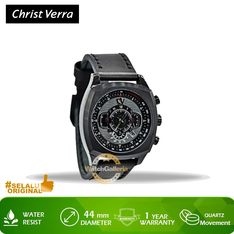 Jam Tangan Christ Verra CV C75048G-26 BLK Original Murah