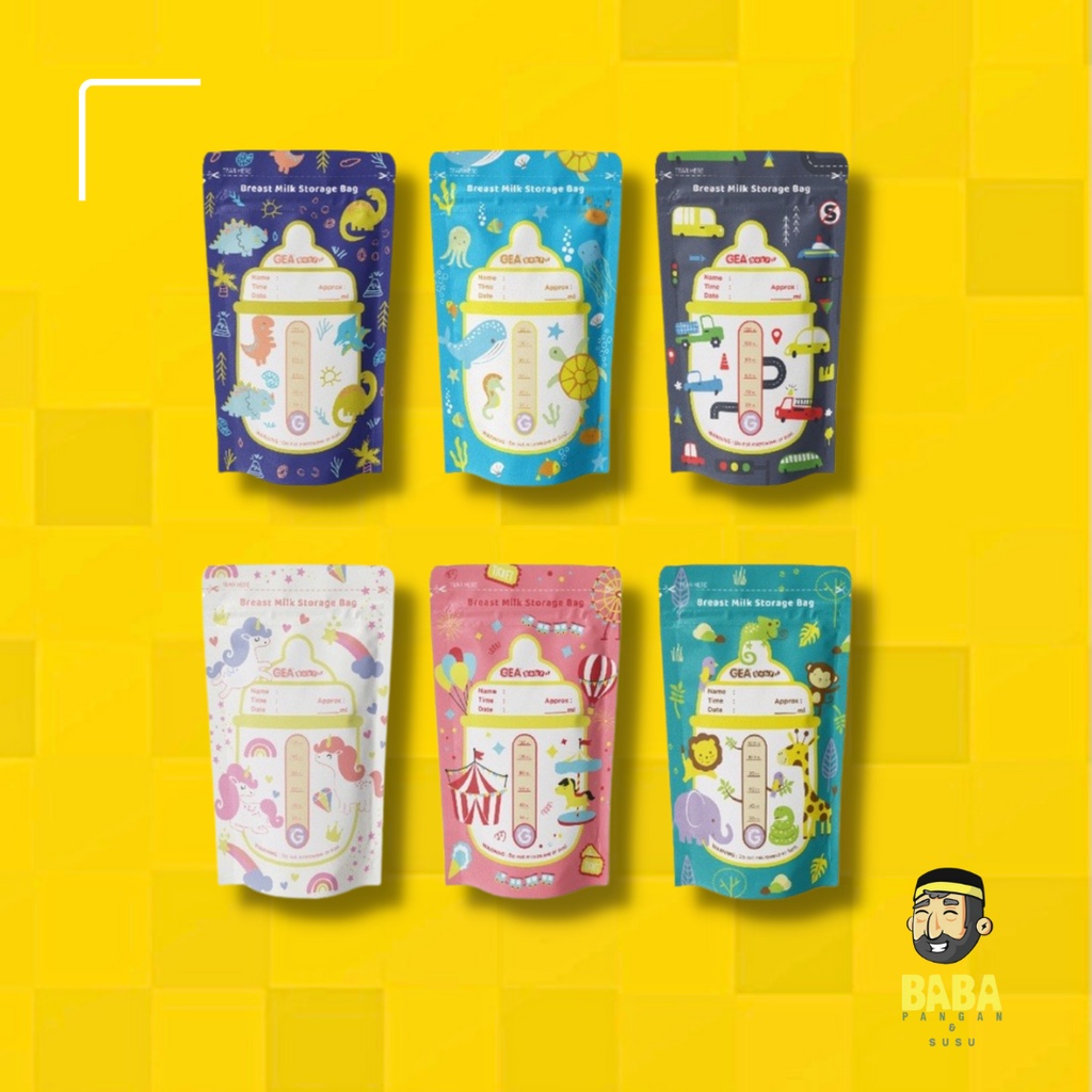 GEA BABY Storage Bag Kantong ASI 120ml Pattern Edition