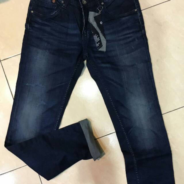 Celana osella jeans pria modern slimfit cowok termurah