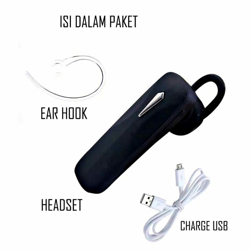 Earphone Bluetooth samsung wireless Mono1 headset telfon mic