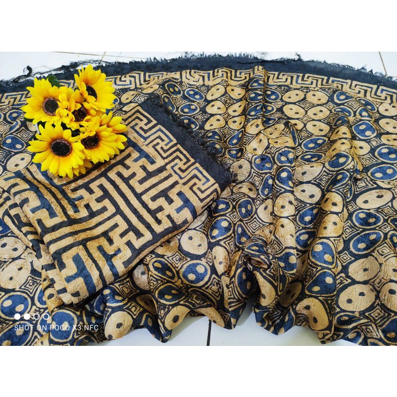 KAIN BATIK VISCOS CAP CELOM SEMI SUTRA VISCOSE SET