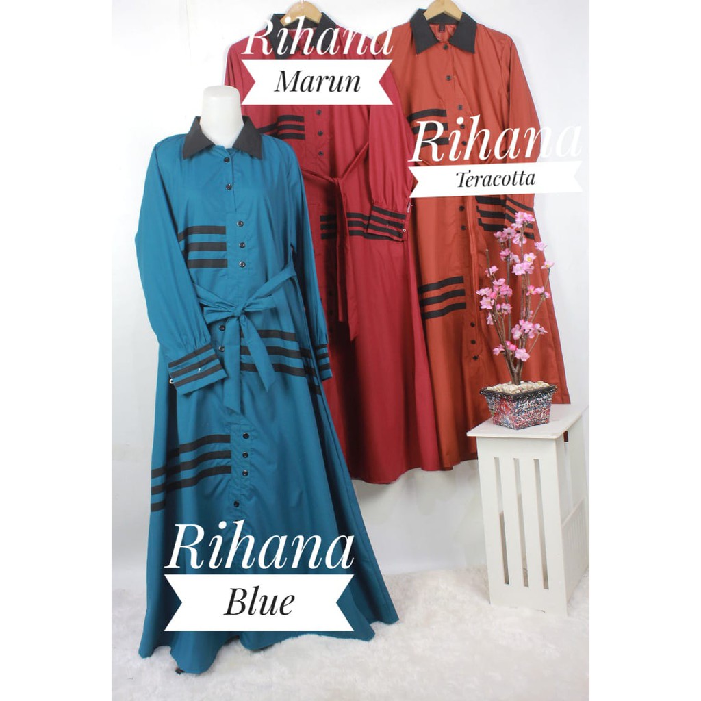 Cod bayar ditempat Dress TOYOBO jumbo XL KATUN RIHANA 3 katun Jepang model terbaru adem