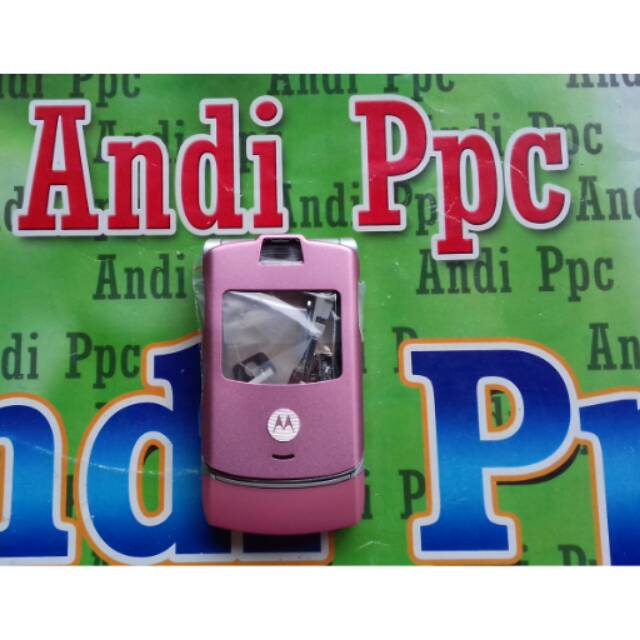 Casing Fullset Motorola V3 Pink