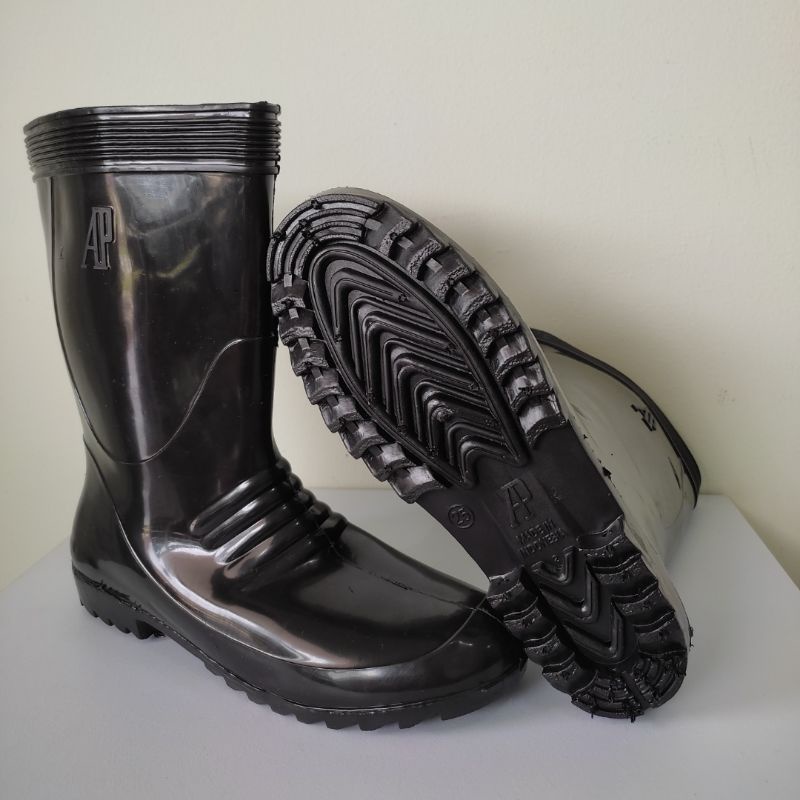 AP Boots 1 Black Sepatu Boot Pendek Hitam AP1