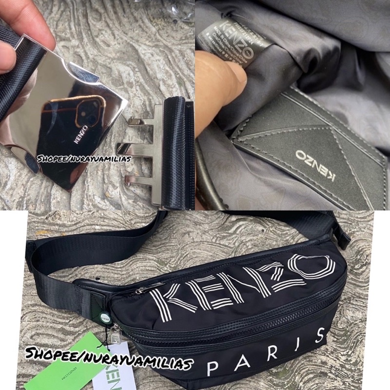 Waistbag KZ Paris import tas selempang pria wanita kz waist bag pria wanita branded import