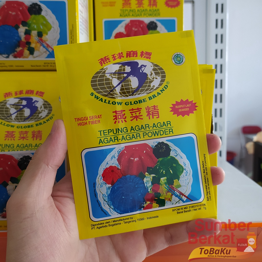 

Swallow Agar Agar Swallow Agaragar Plain Cokelat Hijau Merah Murah