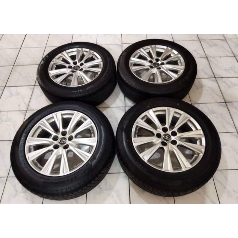 Velg Mobil Bekas Replika Camry Ring 18 Pcd 5x114,3 + Ban 235 60 r18 Buat Inova Hrv Harier Ertiga