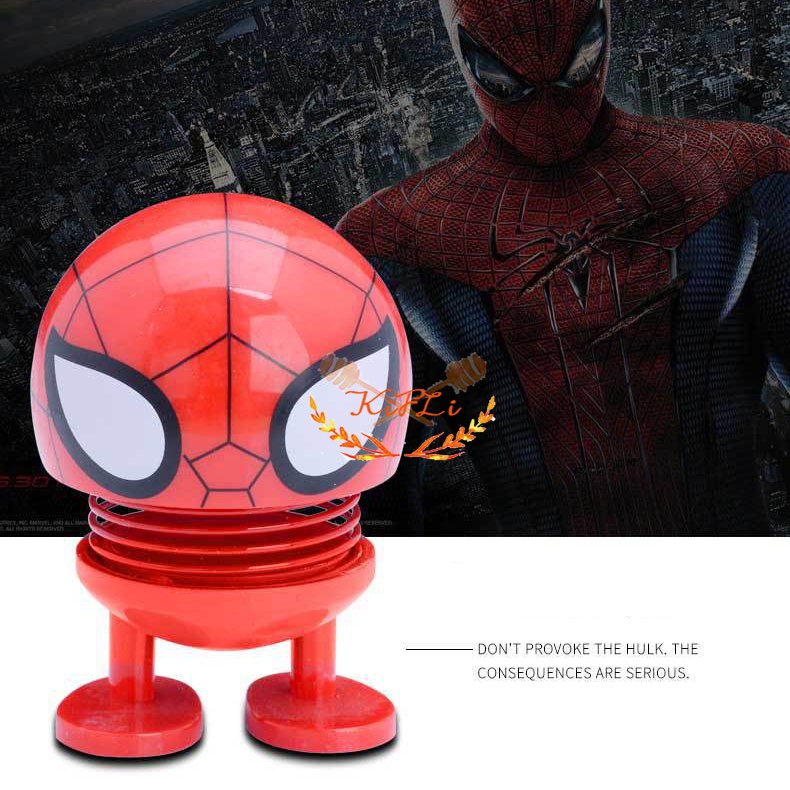 Boneka Emoticon, Per Goyang Mini, The Avengers Kepala, Emoji Spring, Shaking Mini Doll Toys