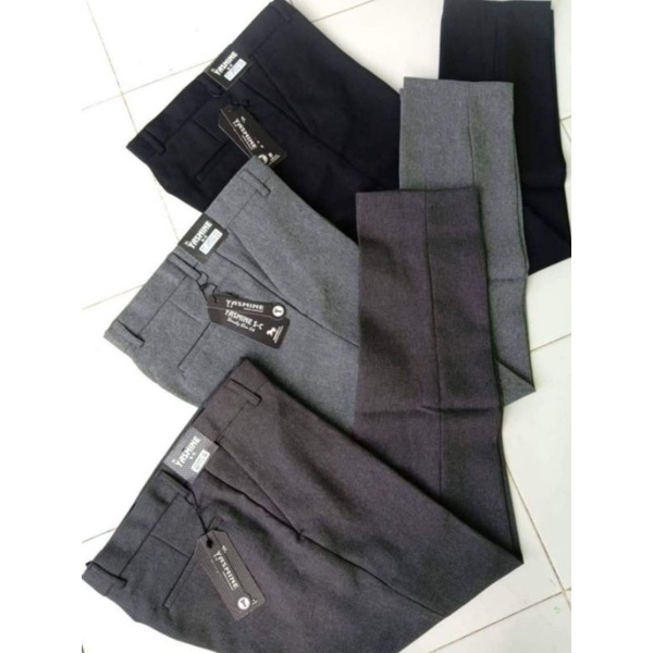 celana katun slim fit pria / celana formal pria/ celana kerja kantor / celana  katun woll