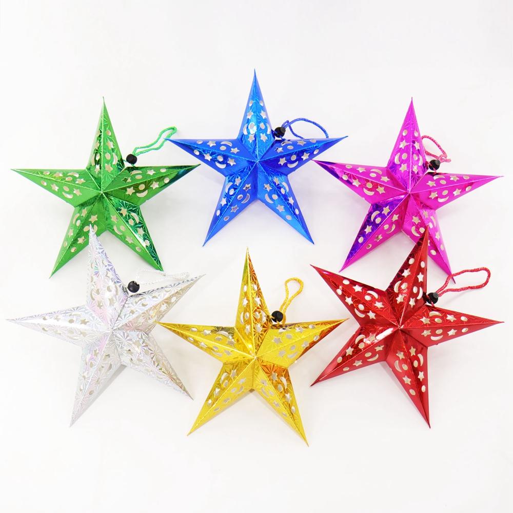 [Elegan] Paper Star 30cm/45cm DIY Dekorasi Gantung Kap Lampu Pesta Natal Pernikahan