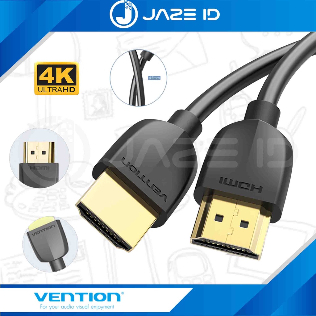 Vention Kabel HDMI Slim Male 4K Lightweight Portable 2m 3m