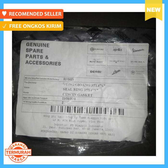 SEAL AS RODA BELAKANG VESPA MATIC