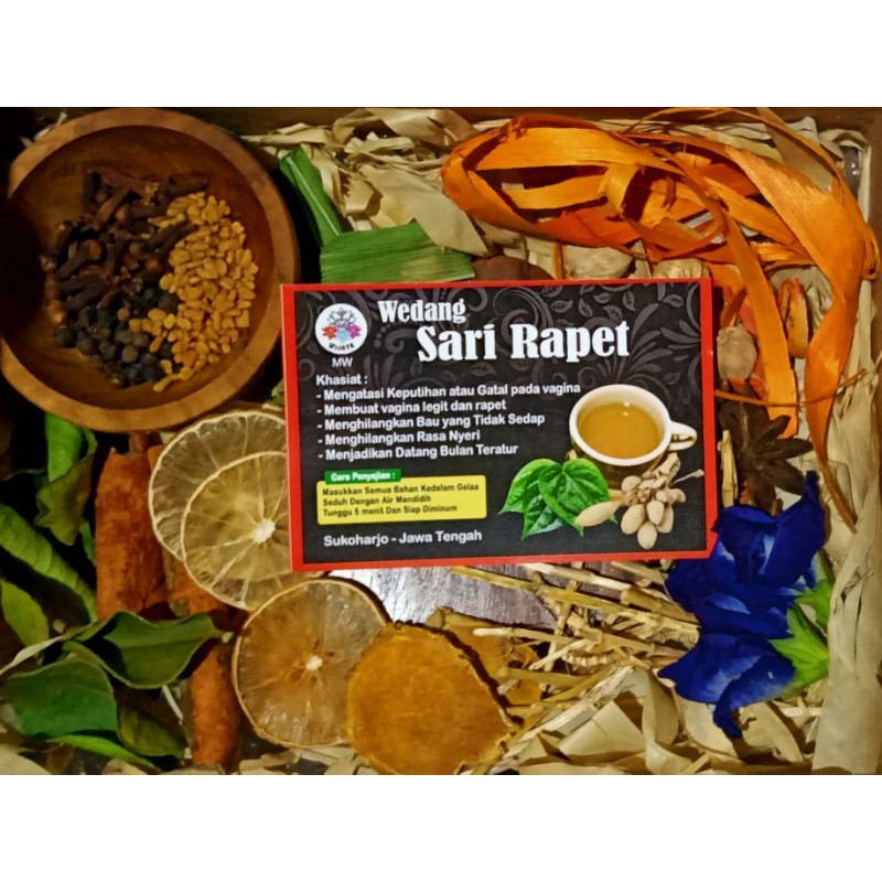 

Wedang Sari Rapet Khas Solo Wijaya MW isi 10 pcs include Gula Batu