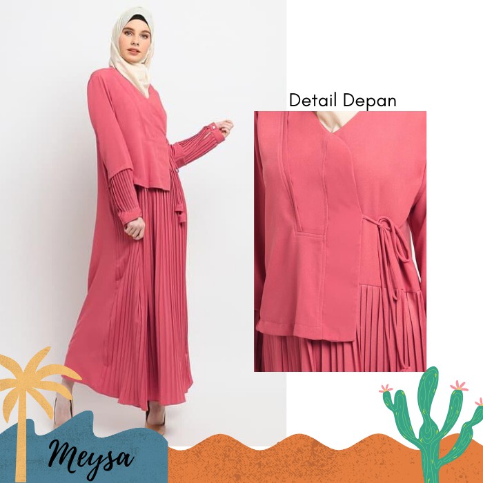 GAMIS MUSLIM WANITA LEBARAN AQILA BAJU WANITA REMAJA GAMIS JUMBO MK211 FASHION MUSLIM WANITA ZOLAQU