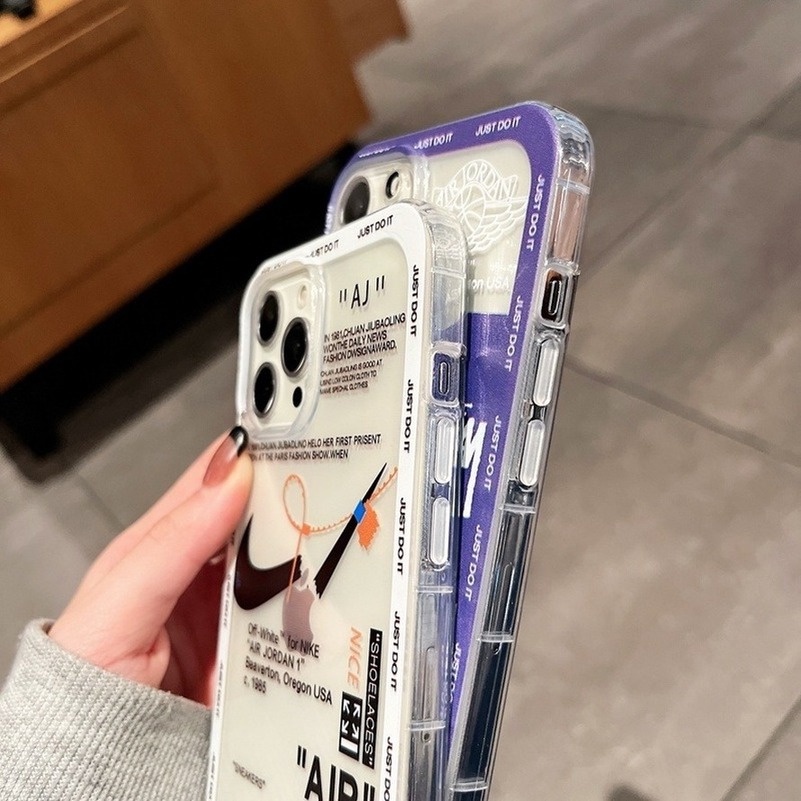 【Ready Stock】 Camera Lens protector For iPhone 14 11 11Pro 11ProMax iPhone 13 12 Pro Max iPhone 7 8 6Plus 6sPlus 7Plus 8Plus X XS XR XSMax Transparent Tide Brand Fashion Side Printing High Quality Soft Silicone TPU Anti-drop Anti-dirty Phone Casing Cover