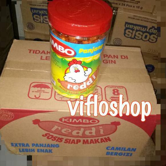 

D0S⁑ Kardusan & Eceran Sosis Kimbo Reddi Siap Makan (Ayam & Sapi) Toples isi 24 pcs Barang Baru