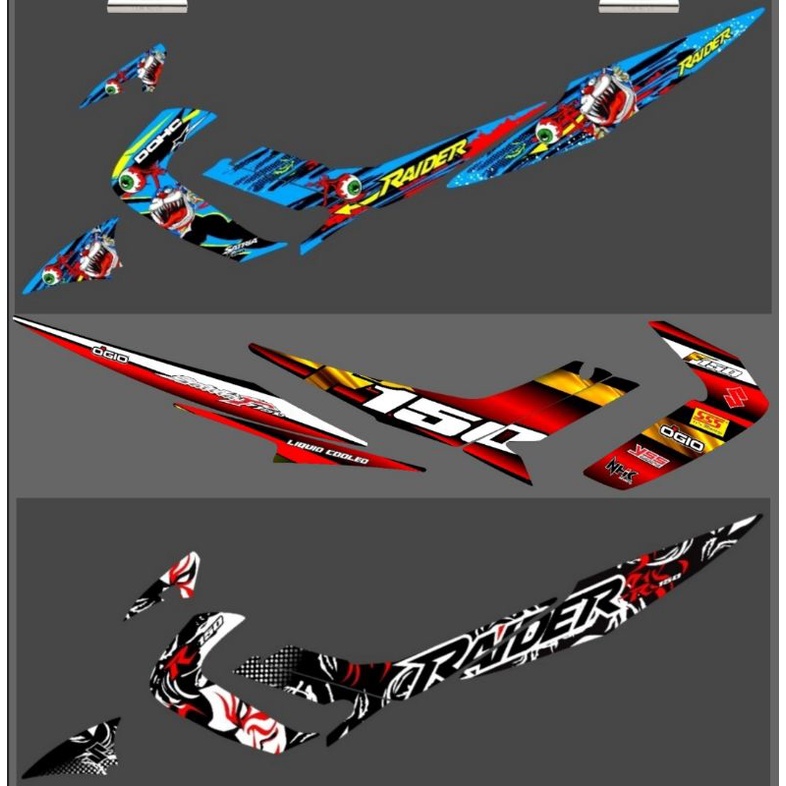 Striping Satria Fu / F 150 Old / Lama / Barong 2008 2009 2010 2011 2012 Variasi Sticker Motor Stiker