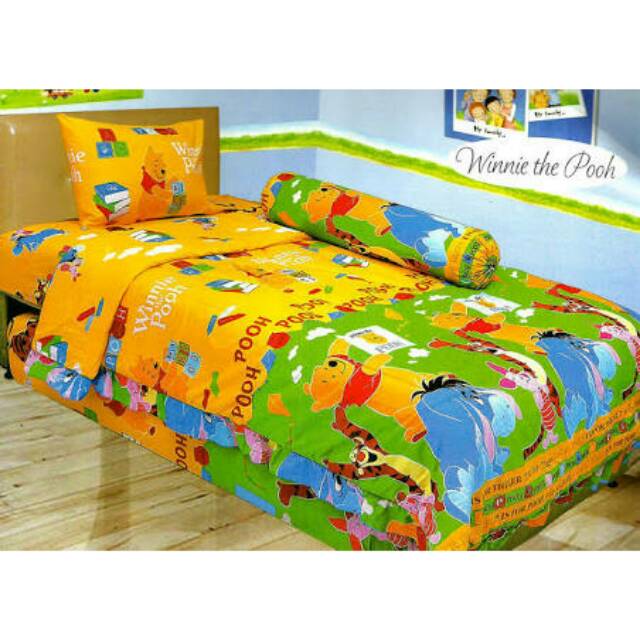 Sprei lady rose karakter winnie the pooh uk 120x200/sprei karakter winnie the pooh