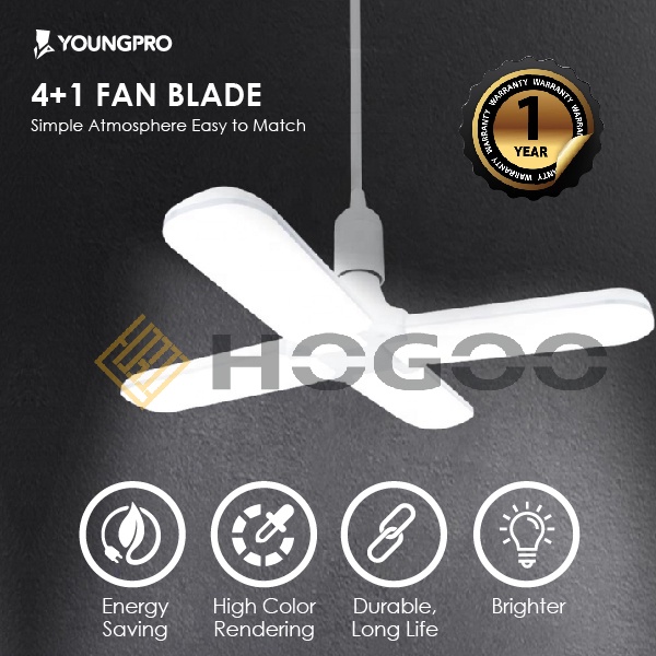 LAMPU KIPAS BLADE FAN LED BULB SUPER TERANG 60WATT BERGARANSI 1 TAHUN!!! - YOUNGPRO YFB60W