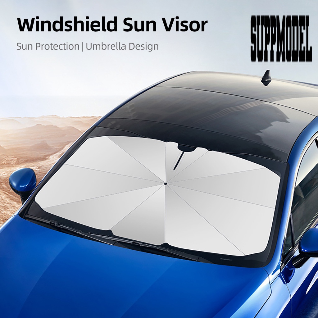 &lt; Auto sunshade &gt; Payung Kaca Depan Mobil Lipat Kuat Tahan Lama