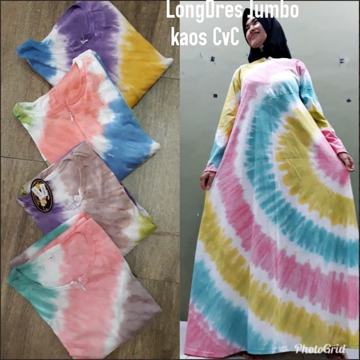 MUSLIMAH"daster kaos busui / gamis kaos - Ungu"