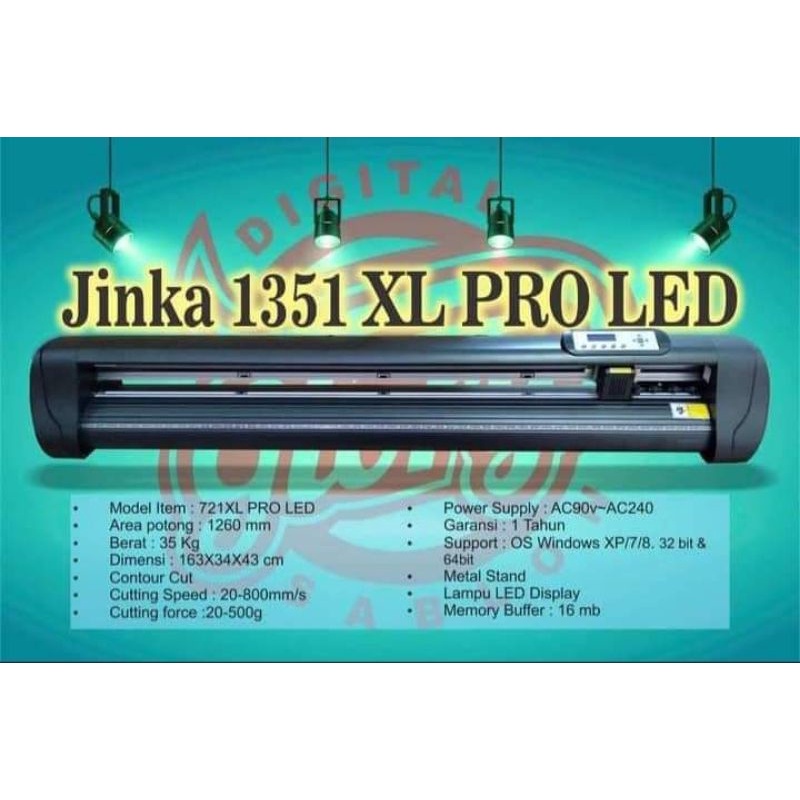 MESIN CS JINKA 1351 PRO LED/CUTTINGSTICKER