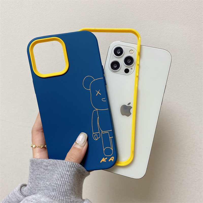 3in1 Casing iphone 11 12 13 pro max Xs max XR 7 8 plus se2020 Motif Beruang