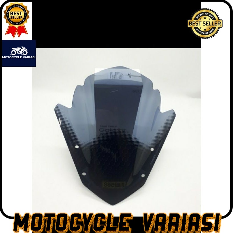 Visor Tameng Windhsiled Sectbill Yamaha Aerox 155 Type Conquer-Smoke [COD]